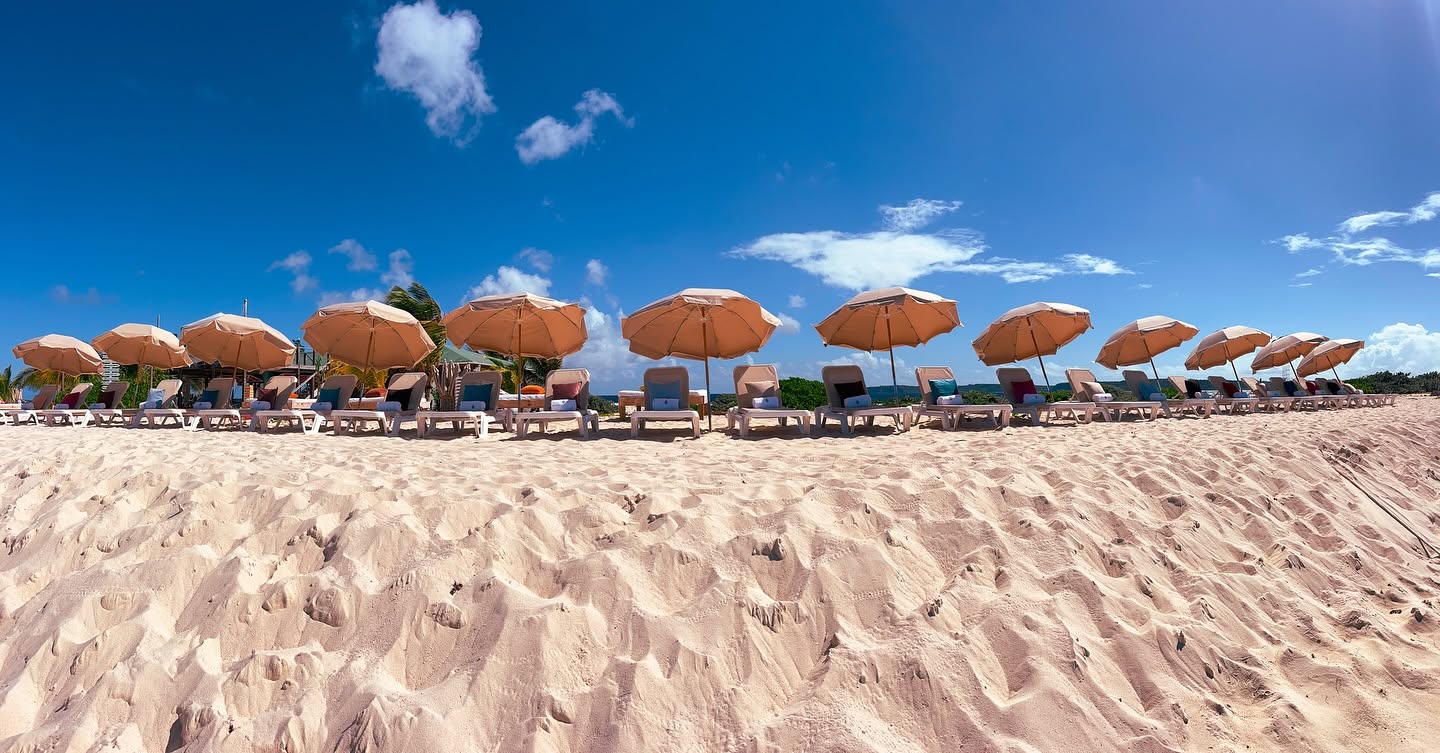 Beach loungers Anguilla