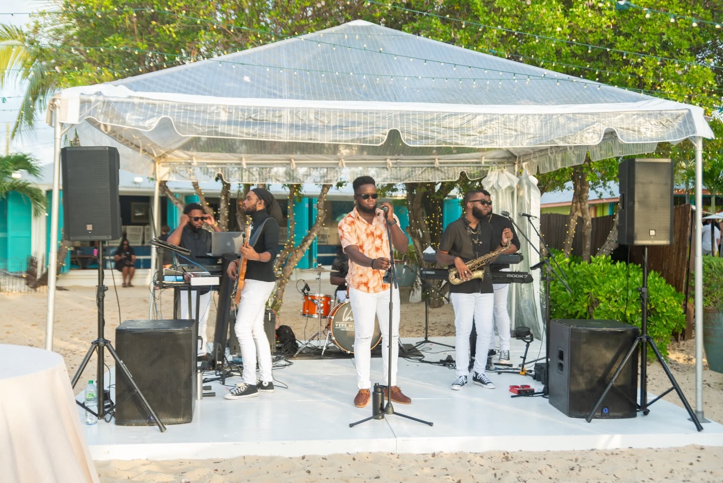 Live band beach event
